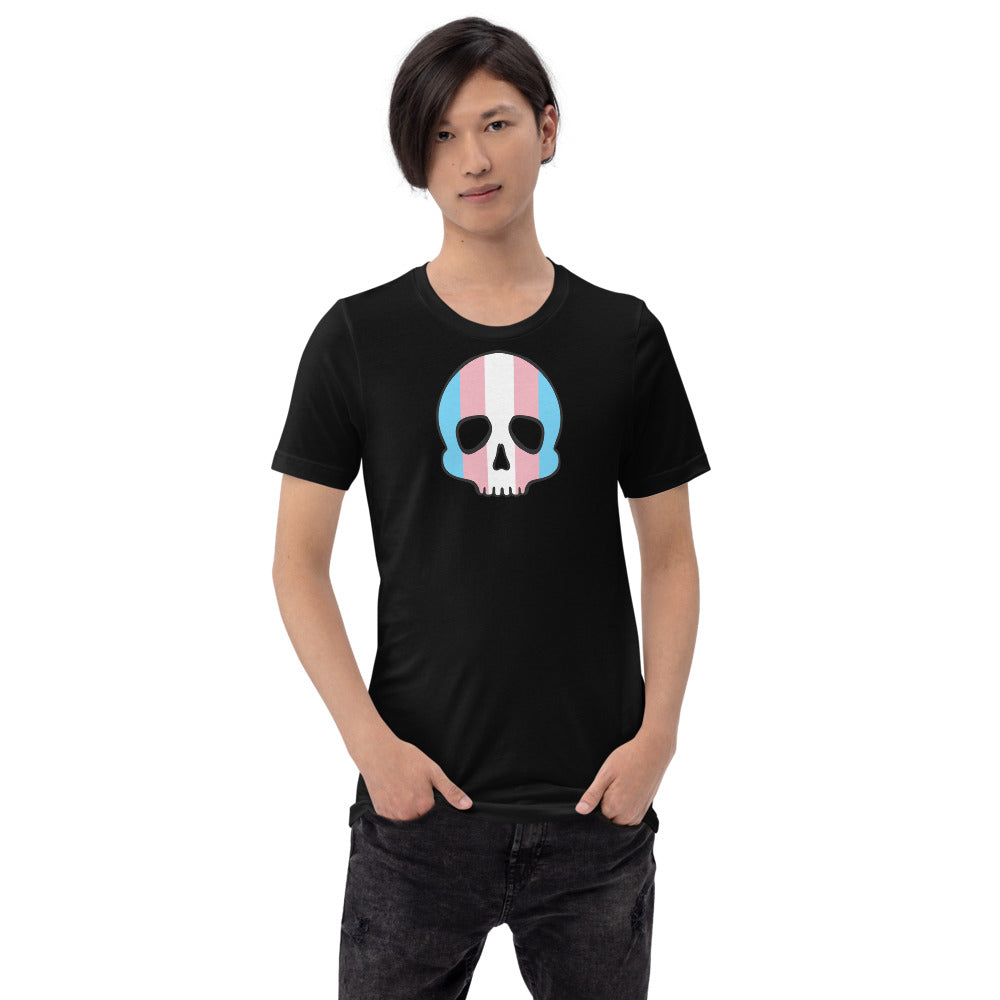 Trans Pride Skull Short-sleeve unisex t-shirt