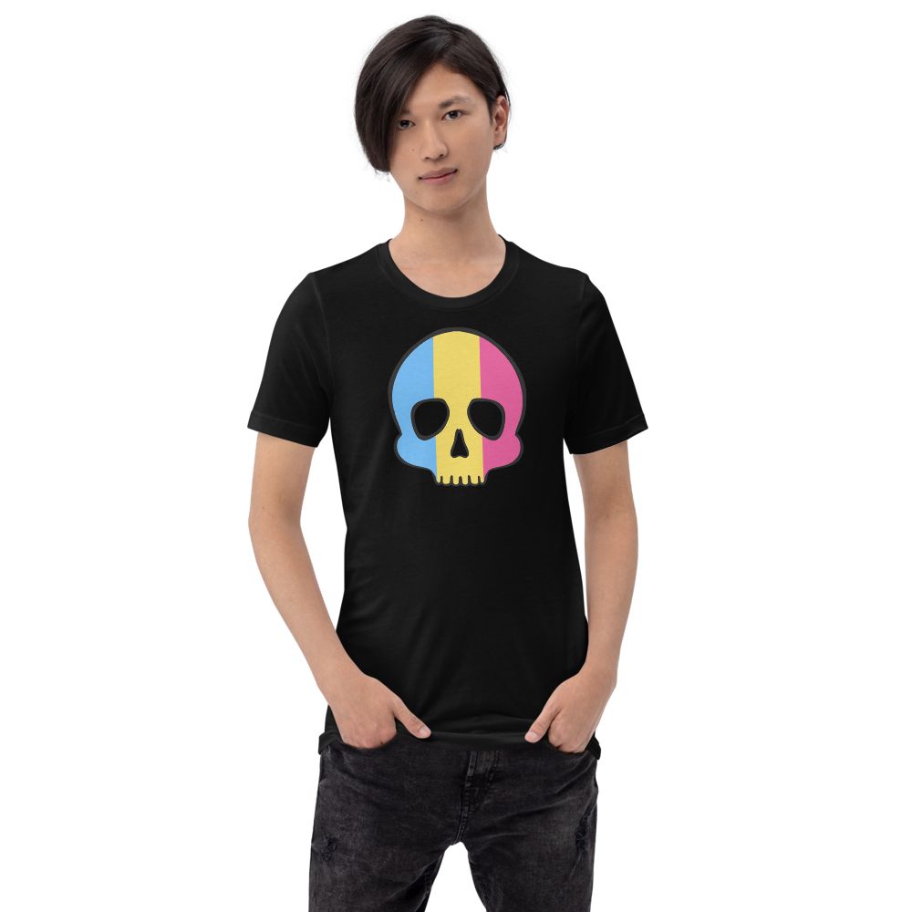 Pan Pride Skull Short-sleeve unisex t-shirt