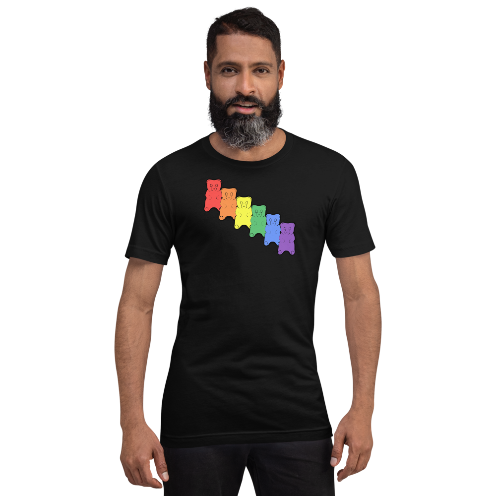 Rainbow Gummy Bears Short-sleeve unisex t-shirt