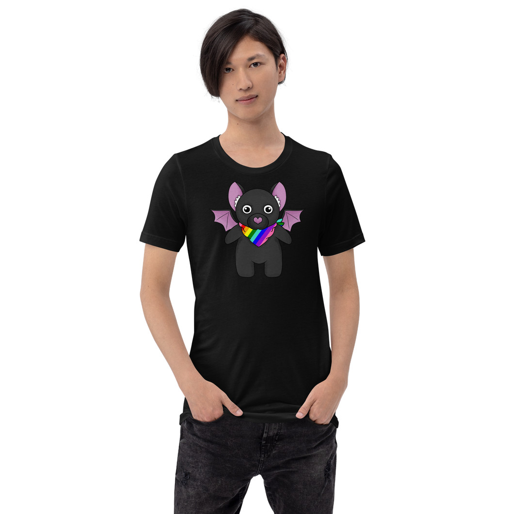 Queer Pride Bat Bandana Buddy Unisex t-shirt
