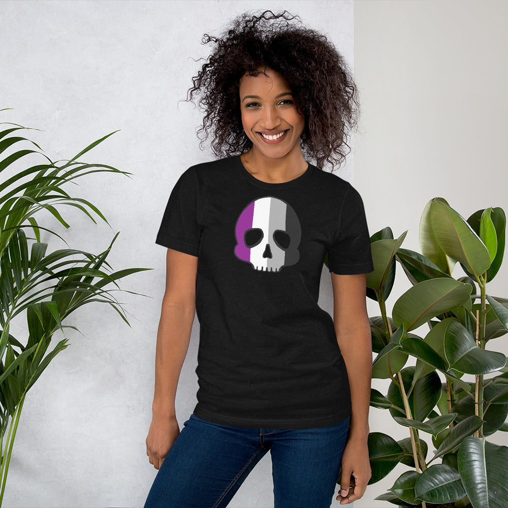 Asexual Skull Pride Skull Short-sleeve unisex t-shirt