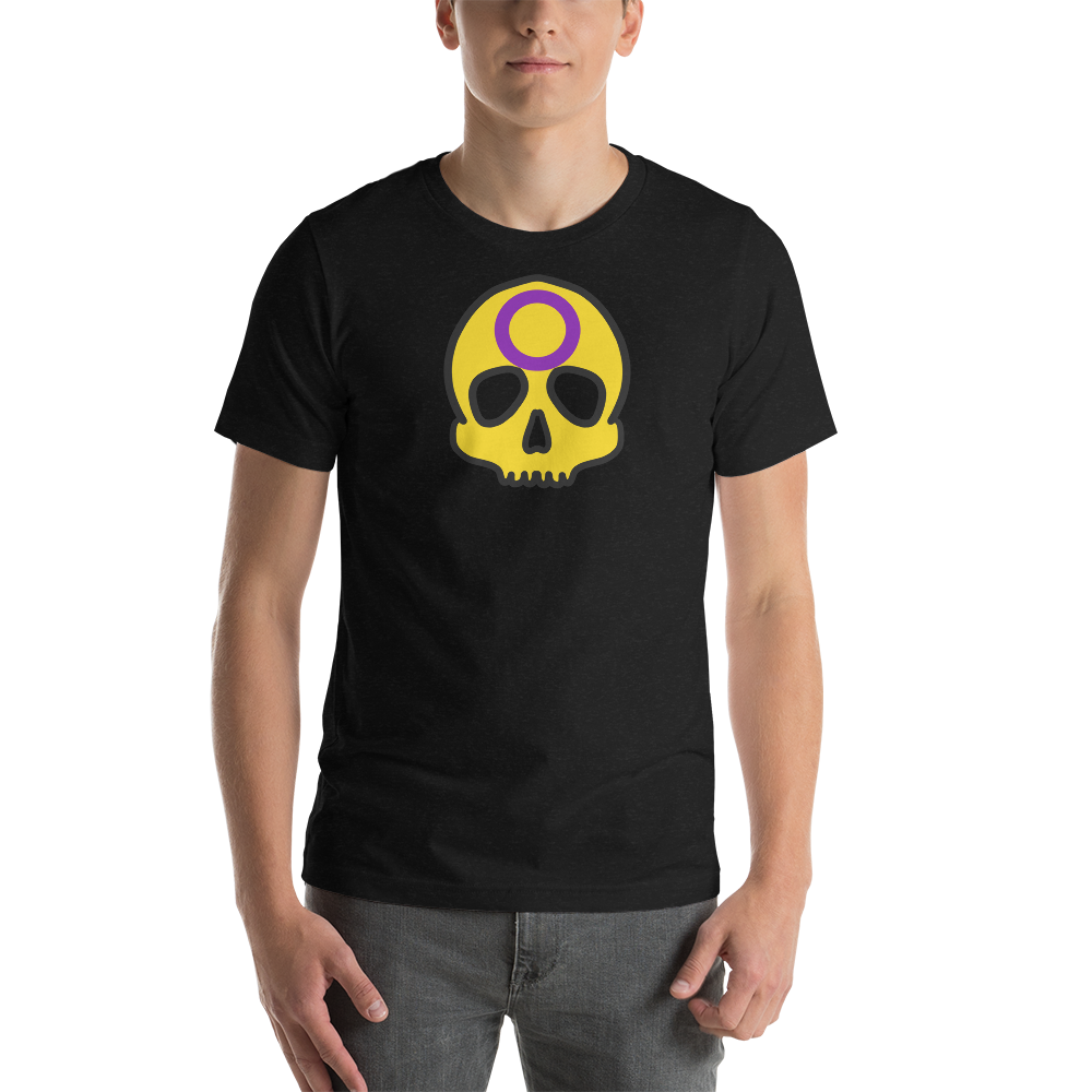 Intersex Pride Skull Short-sleeve unisex t-shirt