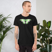 Load image into Gallery viewer, Agender Pride butterfly Short-sleeve unisex t-shirt
