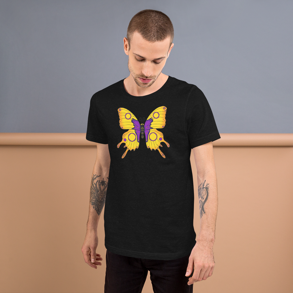 Intersex Pride Butterfly Short-sleeve unisex t-shirt