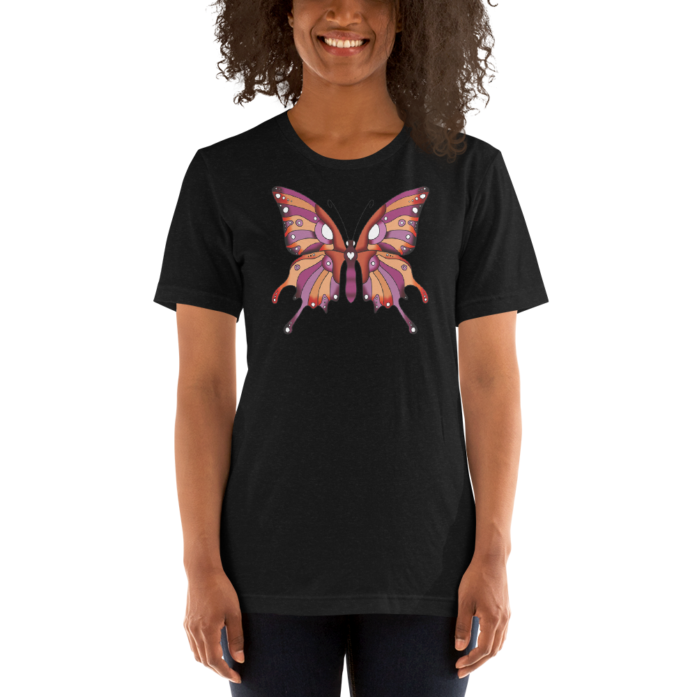 Lesbian Pride Butterfly Short-sleeve unisex t-shirt