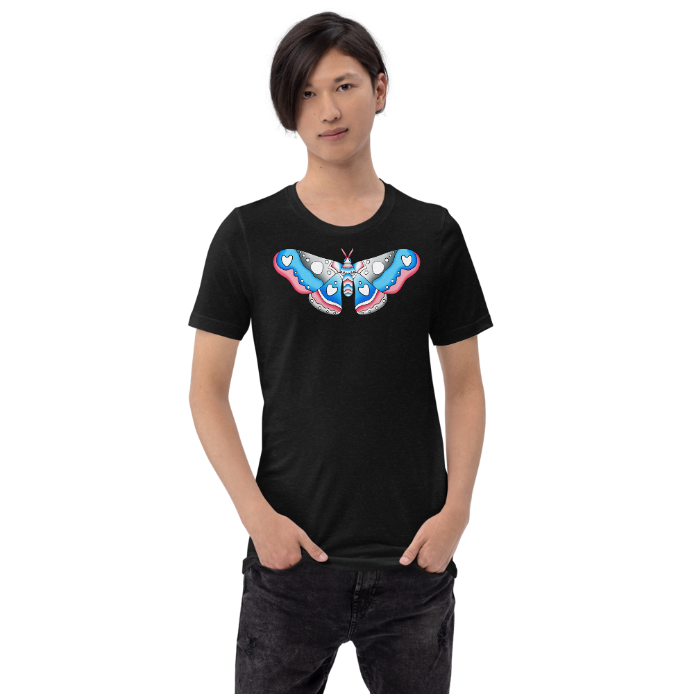 Trans Pride Moth Short-sleeve unisex t-shirt