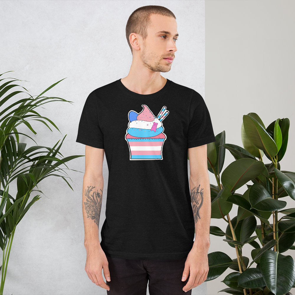 Trans Pride Cupcake Short-sleeve unisex t-shirt