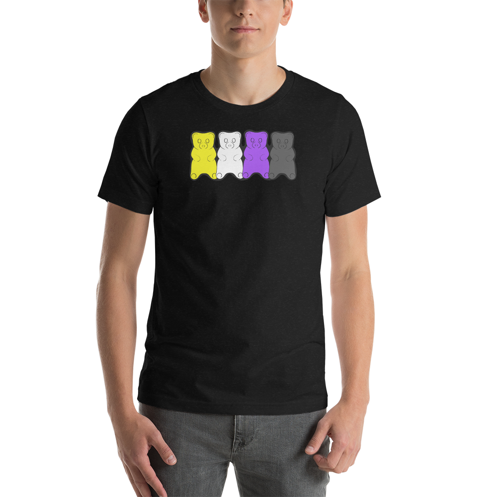 Nonbinary Pride Gummy Bears Short-sleeve unisex t-shirt