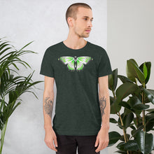 Load image into Gallery viewer, Agender Pride butterfly Short-sleeve unisex t-shirt
