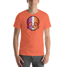 Load image into Gallery viewer, Lesbian Pride Skull Short-sleeve unisex t-shirt
