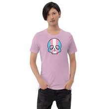 Load image into Gallery viewer, Trans Pride Skull Short-sleeve unisex t-shirt
