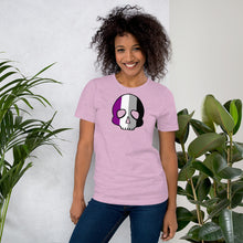 Load image into Gallery viewer, Asexual Skull Pride Skull Short-sleeve unisex t-shirt
