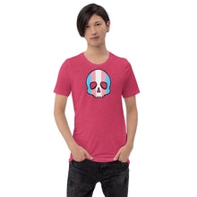 Load image into Gallery viewer, Trans Pride Skull Short-sleeve unisex t-shirt
