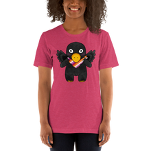 Load image into Gallery viewer, Shii The Crow- Bandana Buddy, lesbian pride shirt
