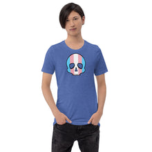 Load image into Gallery viewer, Trans Pride Skull Short-sleeve unisex t-shirt
