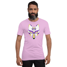 Load image into Gallery viewer, Enby Wolf Mask Short-sleeve unisex t-shirt
