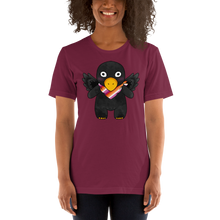 Load image into Gallery viewer, Shii The Crow- Bandana Buddy, lesbian pride shirt
