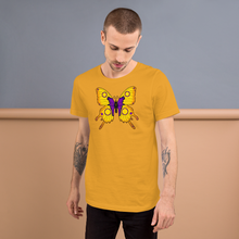 Load image into Gallery viewer, Intersex Pride Butterfly Short-sleeve unisex t-shirt
