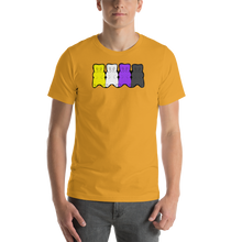 Load image into Gallery viewer, Nonbinary Pride Gummy Bears Short-sleeve unisex t-shirt
