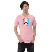 Load image into Gallery viewer, Trans Pride Skull Short-sleeve unisex t-shirt
