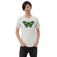 Load image into Gallery viewer, Aromantic Pride Butterfly Short-sleeve unisex t-shirt
