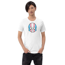 Load image into Gallery viewer, Trans Pride Skull Short-sleeve unisex t-shirt
