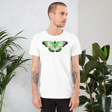 Load image into Gallery viewer, Agender Pride butterfly Short-sleeve unisex t-shirt
