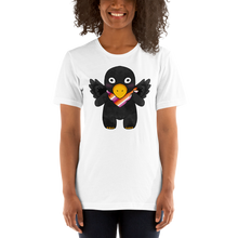 Load image into Gallery viewer, Shii The Crow- Bandana Buddy, lesbian pride shirt
