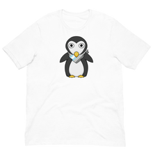 Load image into Gallery viewer, Demiboy Pride Bandana Buddy Penguin T-shirt
