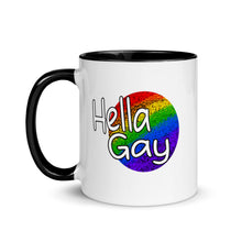 Load image into Gallery viewer, Hella Gay Mug with Color Inside
