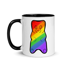 Load image into Gallery viewer, Pride Gummy Bear Mug with Color Inside

