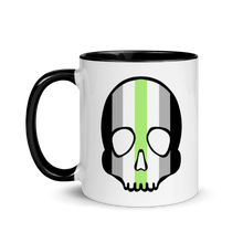 Load image into Gallery viewer, Agender Pride Skull Mug
