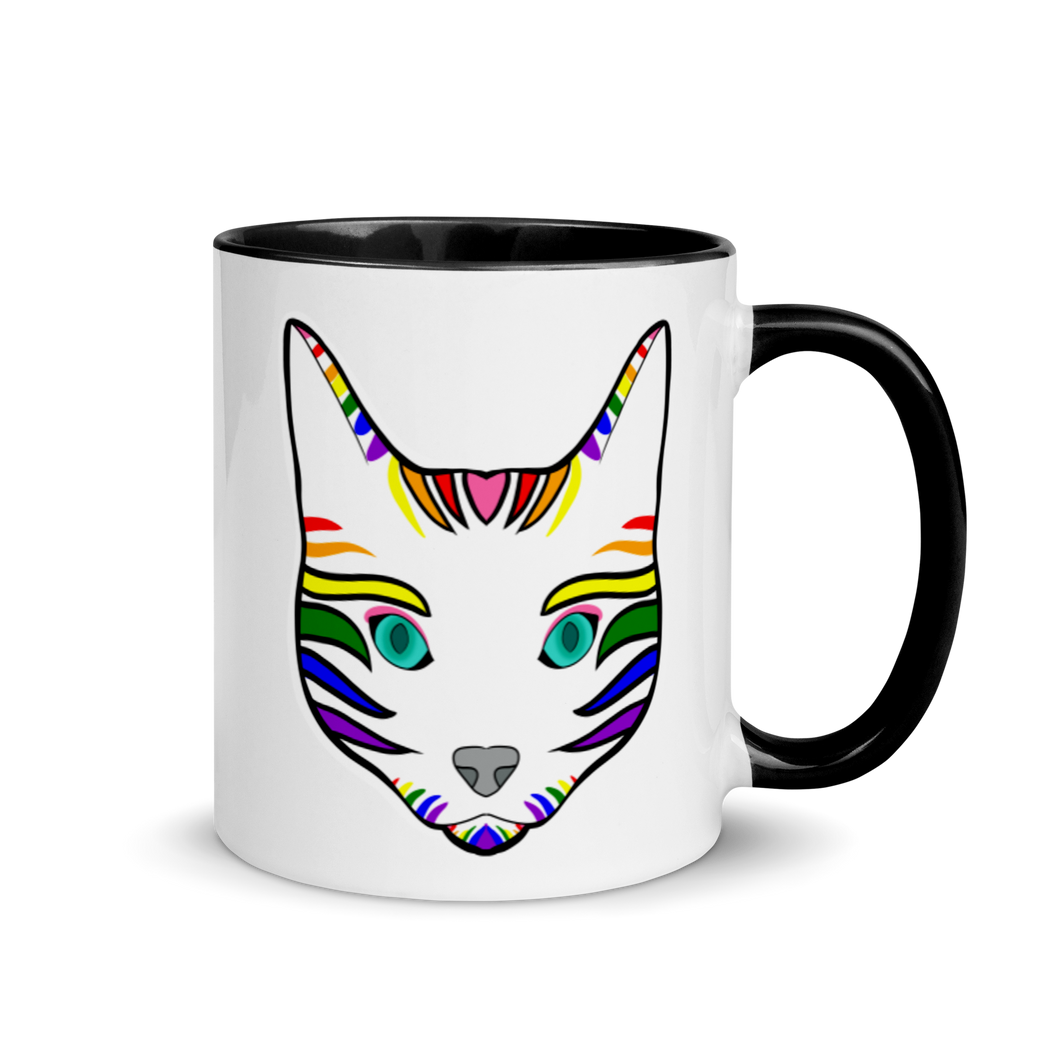 Pride Cat Mug with Color Inside