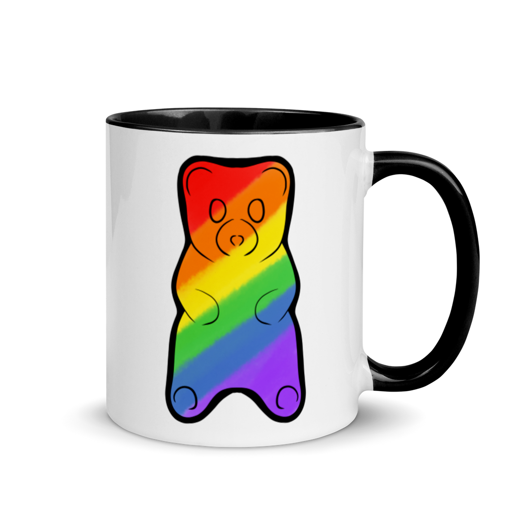 Pride Gummy Bear Mug with Color Inside