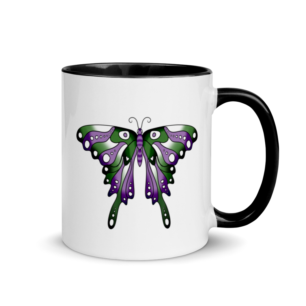 Genderqueer Pride Butterfly Mug