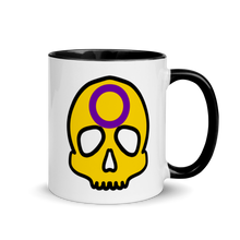 Load image into Gallery viewer, Intersex Pride Skull Mug
