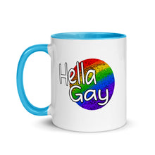 Load image into Gallery viewer, Hella Gay Mug with Color Inside
