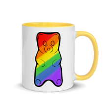 Load image into Gallery viewer, Pride Gummy Bear Mug with Color Inside

