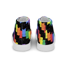 Load image into Gallery viewer, Rainbow Gummy Bears high top canvas shoes (Femme sizes)
