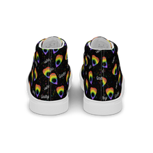 Load image into Gallery viewer, Rainbow Planchette  high top canvas shoes (Femme sizes)

