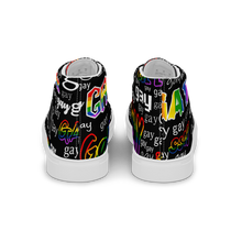Load image into Gallery viewer, SAY IT!  high top canvas shoes (Femme sizes)
