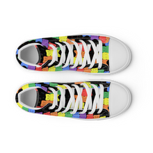 Load image into Gallery viewer, Rainbow Gummy Bears high top canvas shoes (Femme sizes)
