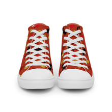 Load image into Gallery viewer, Dice And Dragons- Ember high top canvas shoes (Femme sizes)
