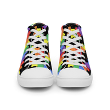 Load image into Gallery viewer, Rainbow Gummy Bears high top canvas shoes (Femme sizes)
