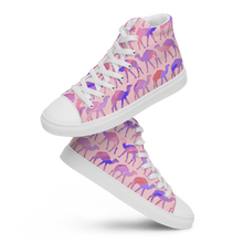 Load image into Gallery viewer, Sunset Camel March high top canvas shoes (Femme sizes)
