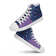 Load image into Gallery viewer, Cold Love Mandala high top canvas shoes (femme sizes)
