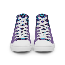 Load image into Gallery viewer, Cold Love Mandala high top canvas shoes (femme sizes)
