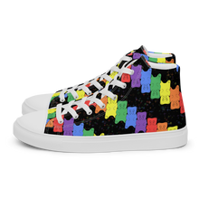 Load image into Gallery viewer, Rainbow Gummy Bears high top canvas shoes (Femme sizes)
