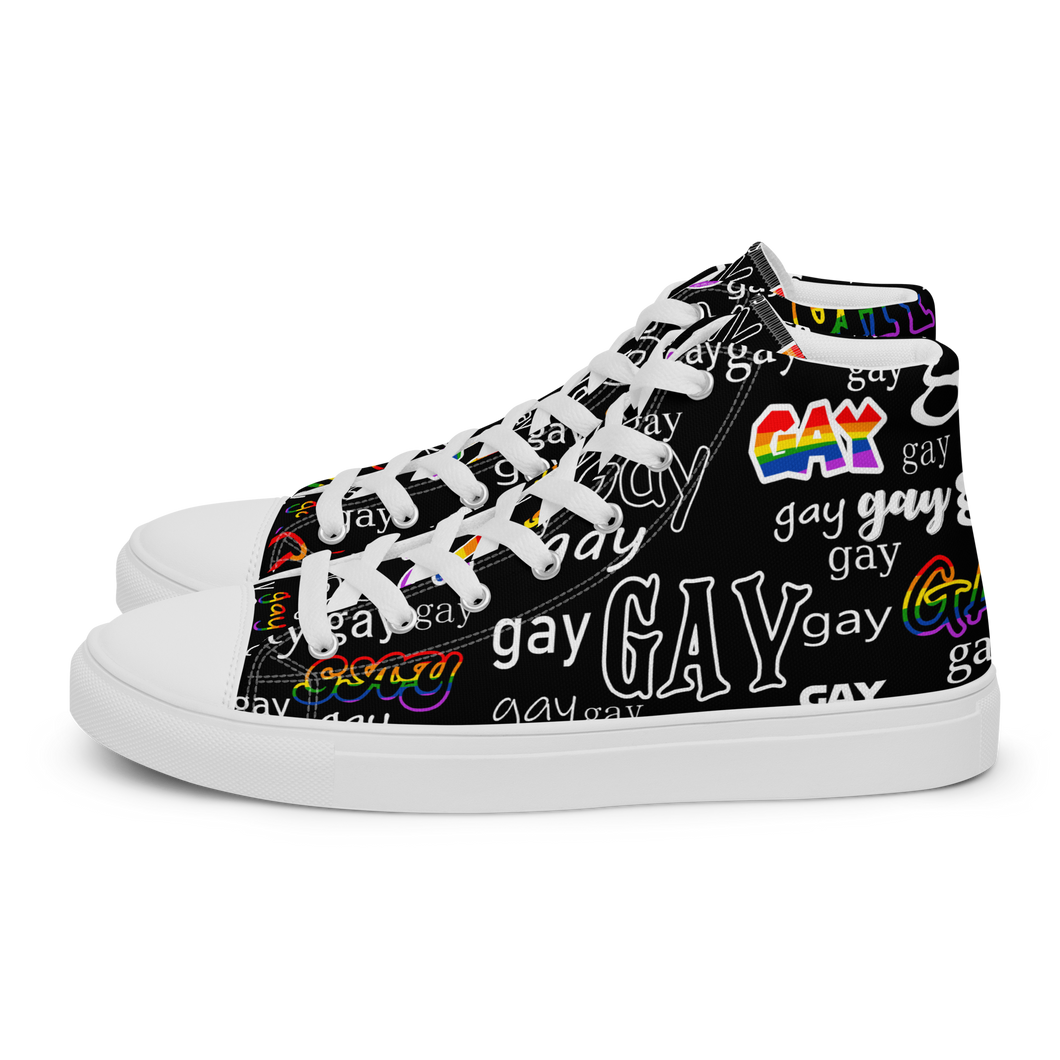 SAY IT!  high top canvas shoes (Femme sizes)