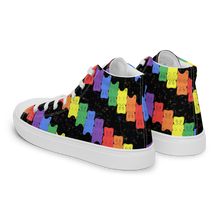 Load image into Gallery viewer, Rainbow Gummy Bears high top canvas shoes (Femme sizes)
